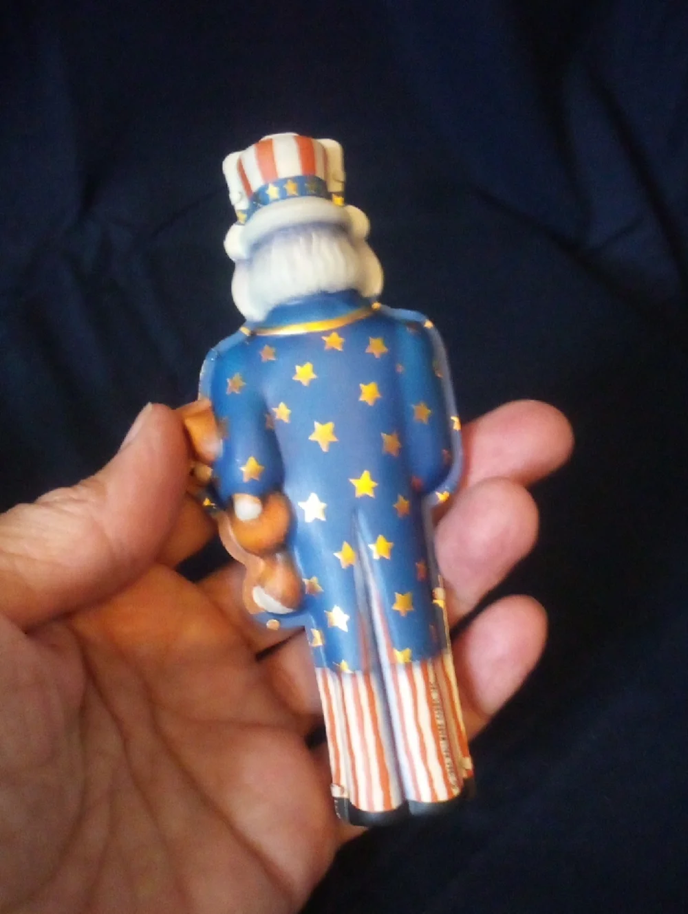 Patriotic Hallmark Uncle Sam tin 1984 And nutcracker 2003